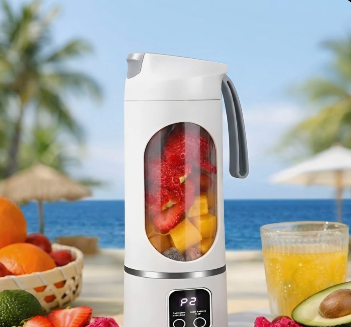 Taşınabilir Meyve Sıkacağı ve Blender - Şarj Edilebilir Smoothie ve Shake Hazırlayıcı Seyahat Bardağı